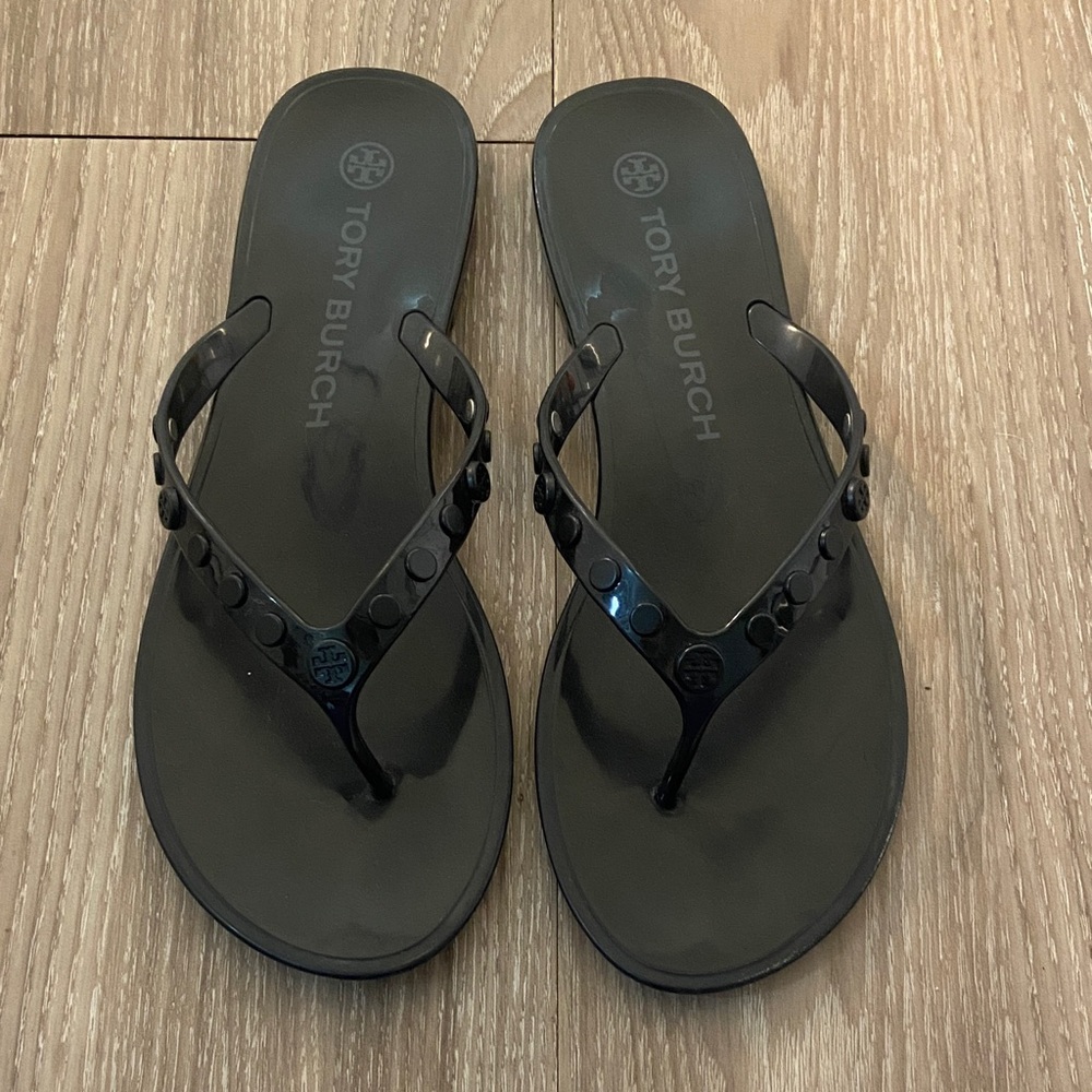 Tory Burch Black Flip Flop Sandals